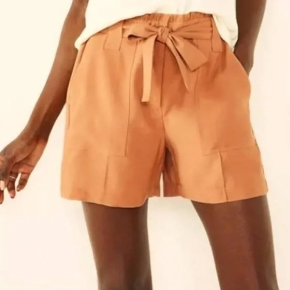 NWT Nine West Burnt Orange Shorts w/ Tie Belt